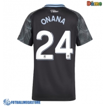 Fotballdrakt Dame Aston Villa Amadou Onana #24 Bortedrakt 2025-26 Kortermet